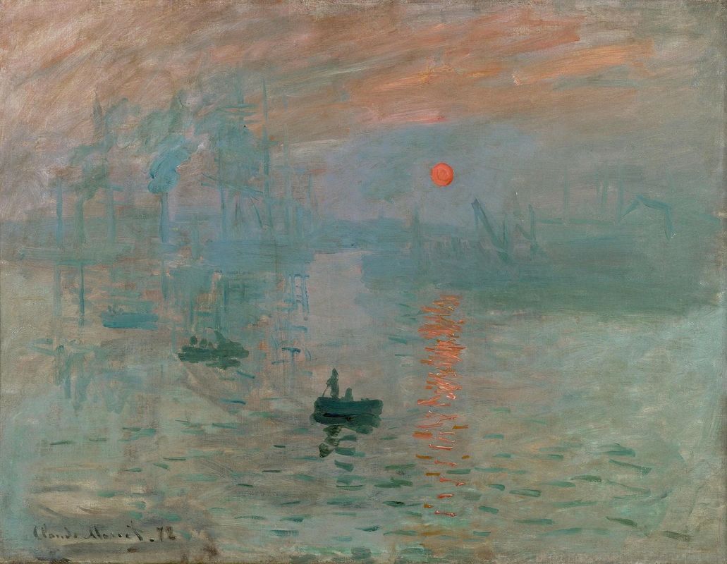 克勞德‧莫內 Claude Monet (1840-1926)｜印象‧日出 Impression, Sunrise｜1872｜油彩、畫布｜48x63cm