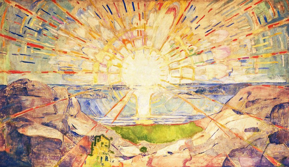 愛德華‧孟克 Edvard Munch (1863-1944)｜太陽 The Sun｜1911-1916｜油彩、畫布｜455x780cm