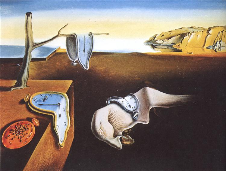 薩爾瓦多‧達利 Salvador Dali (1904-1989)｜記憶的永恆 The Persistence of Memory｜1931｜油彩、畫布｜24.1x33cm
