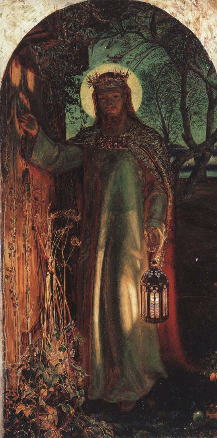 威廉·霍爾曼·亨特 William Holman Hunt (1827-1910)｜世界之光 The Light of the World｜1851｜油彩、畫布｜125.5x59.8cm