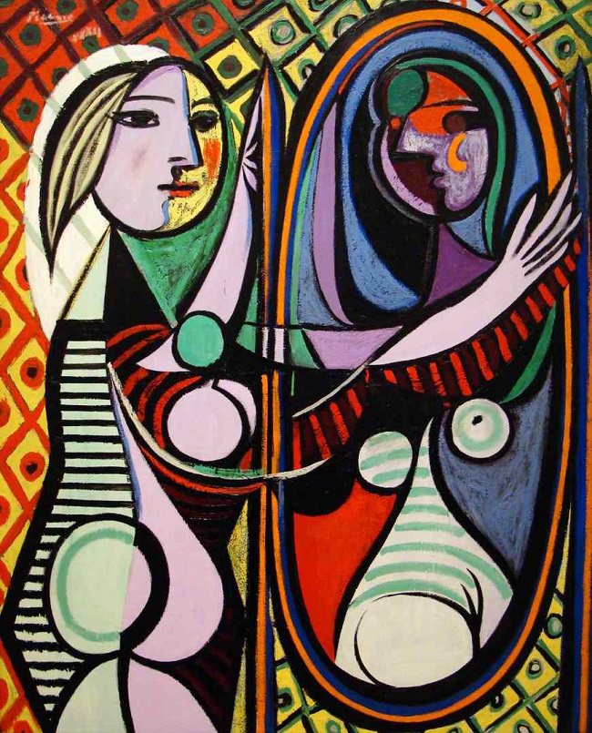 巴勃羅·畢卡索 Pablo Picasso (1881-1973)｜鏡前女孩 Girl before a Mirror｜1932｜油彩、畫布｜162.3x130.2cm