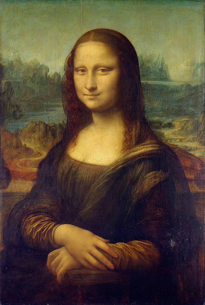 李奧納多·達文西 Leonardo Da Vinci (1452-1519)｜蒙娜麗莎 Mona Lisa｜1503-1506｜油彩、畫板｜77x53cm